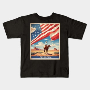 Oklahoma United States of America Tourism Vintage Poster Kids T-Shirt